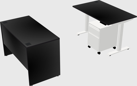 Height-adjustable desk - commercial grade