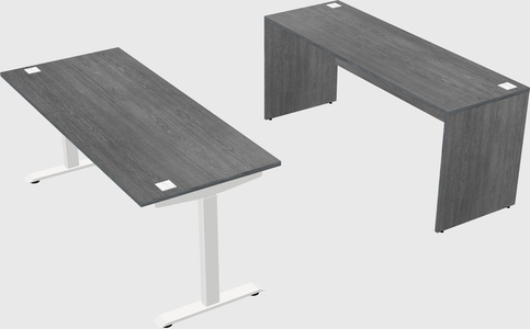Height-adjustable desk - commercial grade