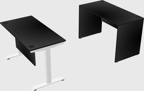 Height-adjustable desk - commercial grade