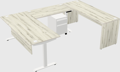 Height-adjustable desk - commercial grade
