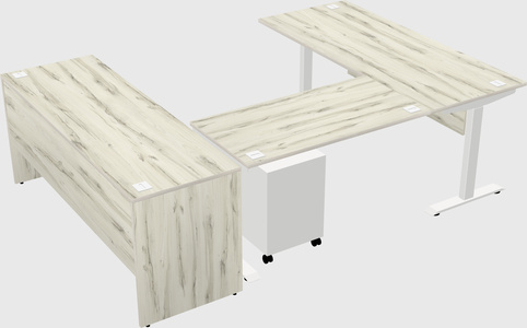 Height-adjustable desk - commercial grade