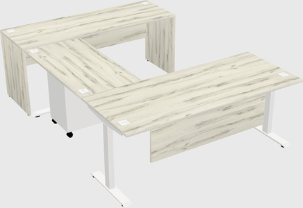 Height-adjustable desk - commercial grade