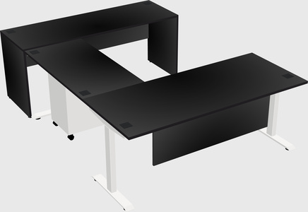 Height-adjustable desk - commercial grade