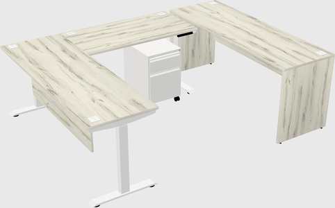Height-adjustable desk - commercial grade