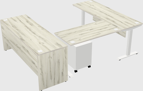 Height-adjustable desk - commercial grade