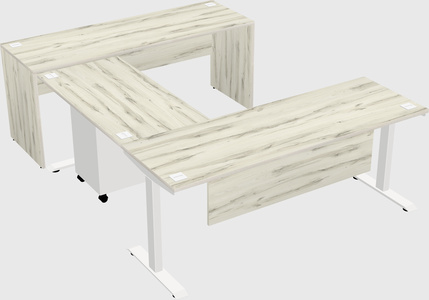 Height-adjustable desk - commercial grade
