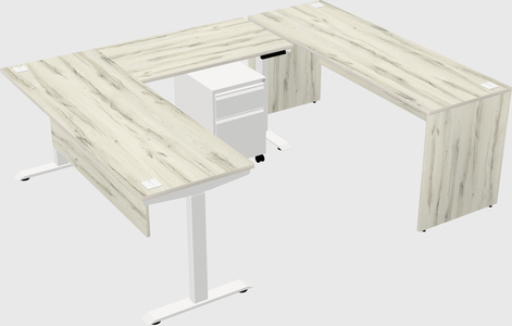 Height-adjustable desk - commercial grade