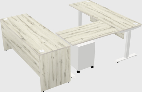 Height-adjustable desk - commercial grade