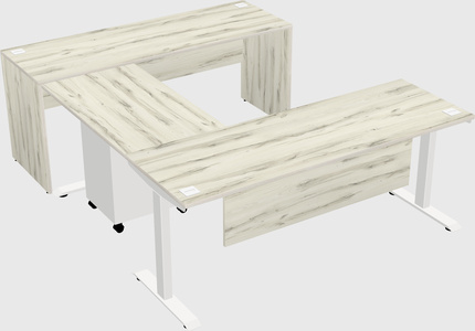 Height-adjustable desk - commercial grade