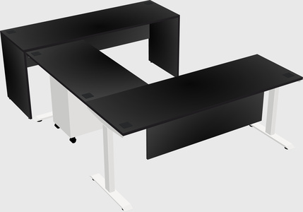 Height-adjustable desk - commercial grade