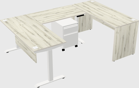 Height-adjustable desk - commercial grade
