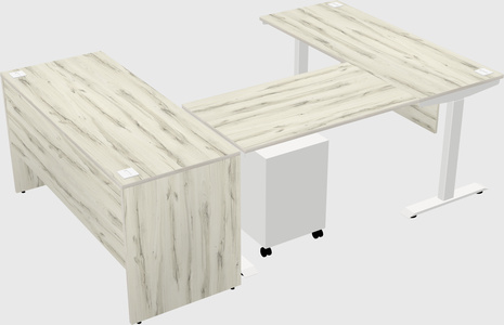 Height-adjustable desk - commercial grade
