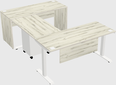 Height-adjustable desk - commercial grade