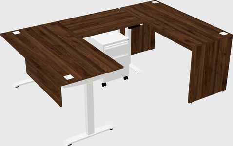 Height-adjustable desk - commercial grade