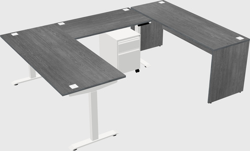 Height-adjustable desk - commercial grade