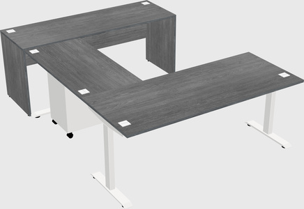 Height-adjustable desk - commercial grade