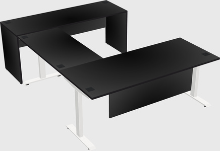 Height-adjustable desk - commercial grade