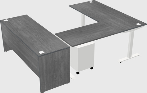 Height-adjustable desk - commercial grade