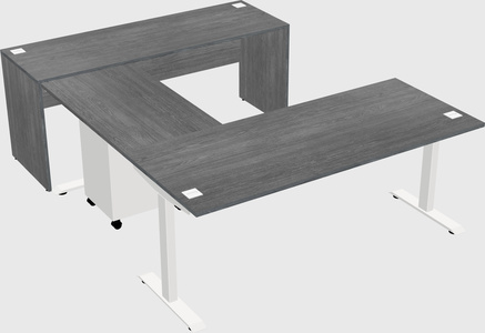 Height-adjustable desk - commercial grade