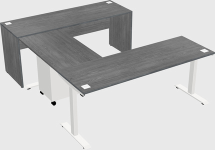 Height-adjustable desk - commercial grade