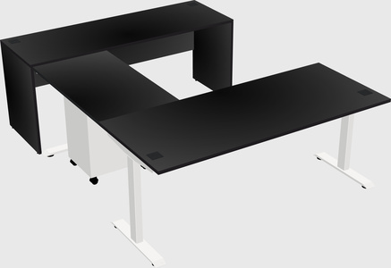 Height-adjustable desk - commercial grade
