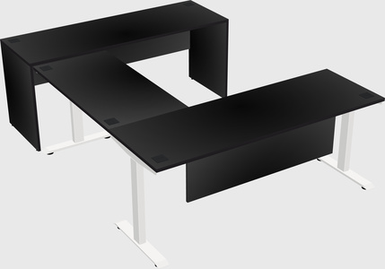 Height-adjustable desk - commercial grade