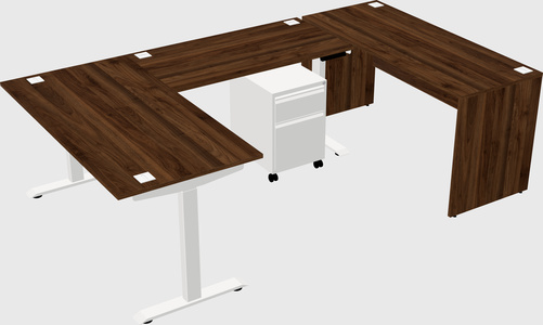 Height-adjustable desk - commercial grade