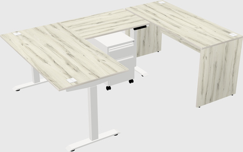 Height-adjustable desk - commercial grade
