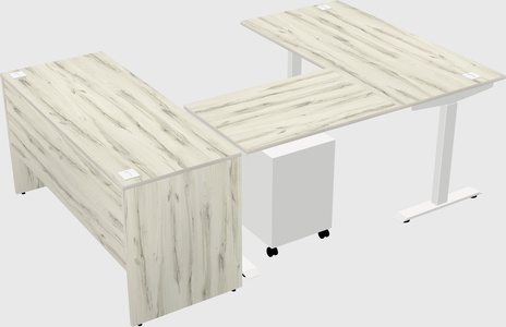 Height-adjustable desk - commercial grade