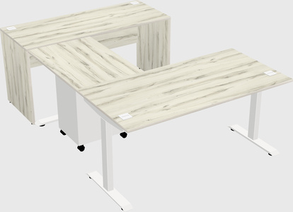 Height-adjustable desk - commercial grade