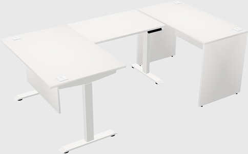 Height-adjustable desk - commercial grade