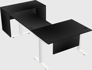 Height-adjustable desk - commercial grade