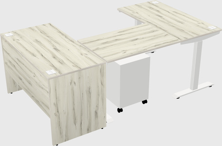 Height-adjustable desk - commercial grade