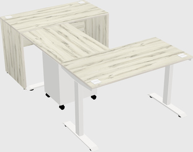 Height-adjustable desk - commercial grade