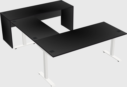 Height-adjustable desk - commercial grade