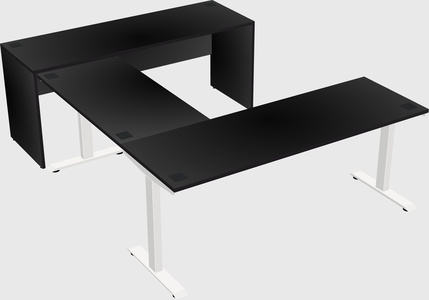 Height-adjustable desk - commercial grade