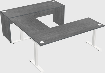 Height-adjustable desk - commercial grade