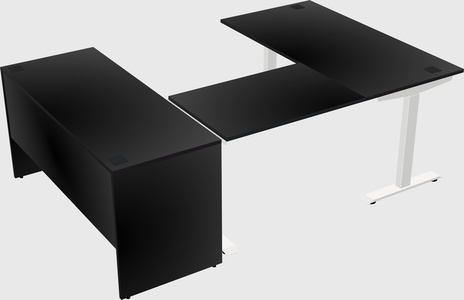 Height-adjustable desk - commercial grade