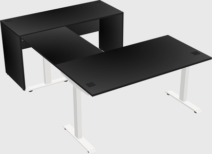 Height-adjustable desk - commercial grade