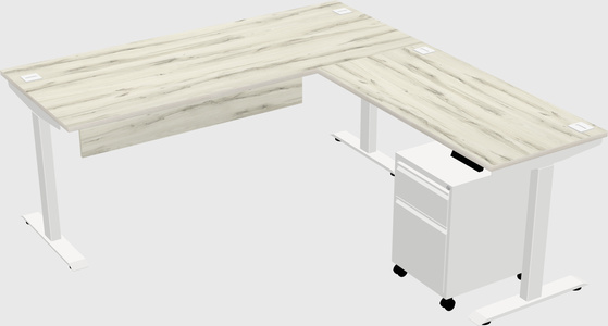 Height-adjustable desk - commercial grade