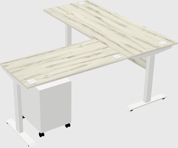 Height-adjustable desk - commercial grade