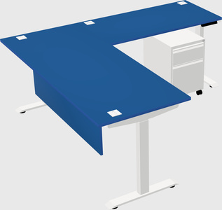 Height-adjustable desk - commercial grade