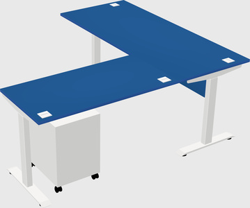 Height-adjustable desk - commercial grade