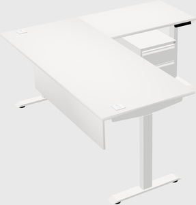 Height-adjustable desk - commercial grade