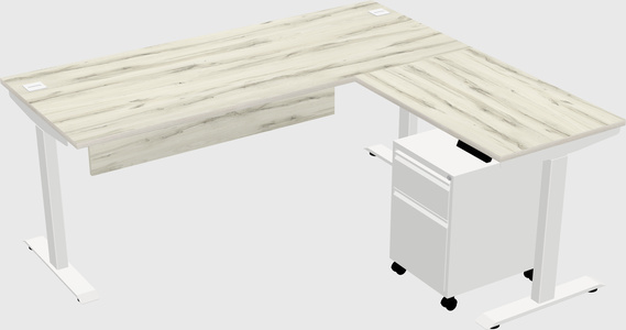 Height-adjustable desk - commercial grade