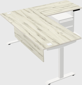 Height-adjustable desk - commercial grade