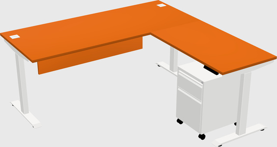 Height-adjustable desk - commercial grade