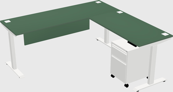 Height-adjustable desk - commercial grade