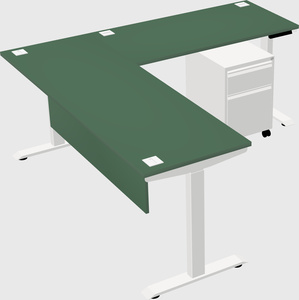 Height-adjustable desk - commercial grade