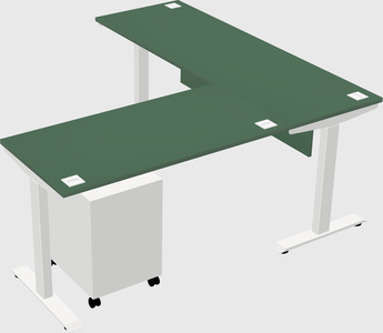 Height-adjustable desk - commercial grade